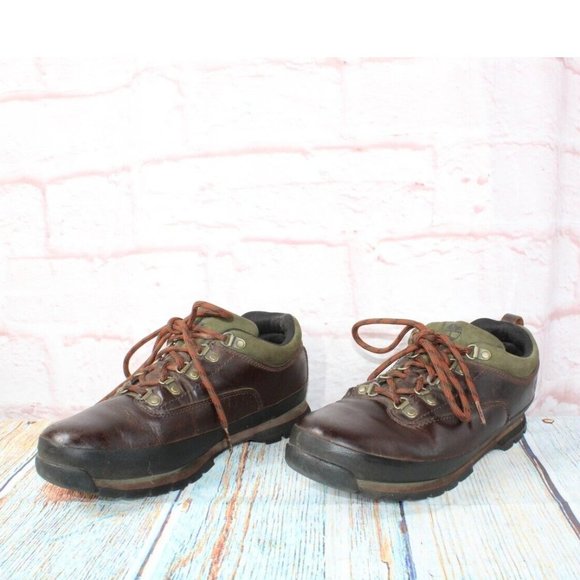 Timberland Euro Hiker Low Gaucho Brown Lace Up Walking Hiking Boots US 10 - Picture 2 of 9